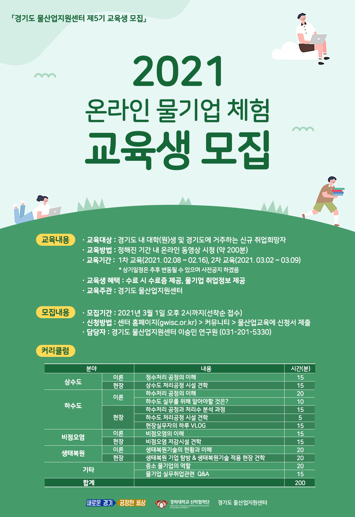 2021 온라인 물기업 체험 교육생 모집 안내