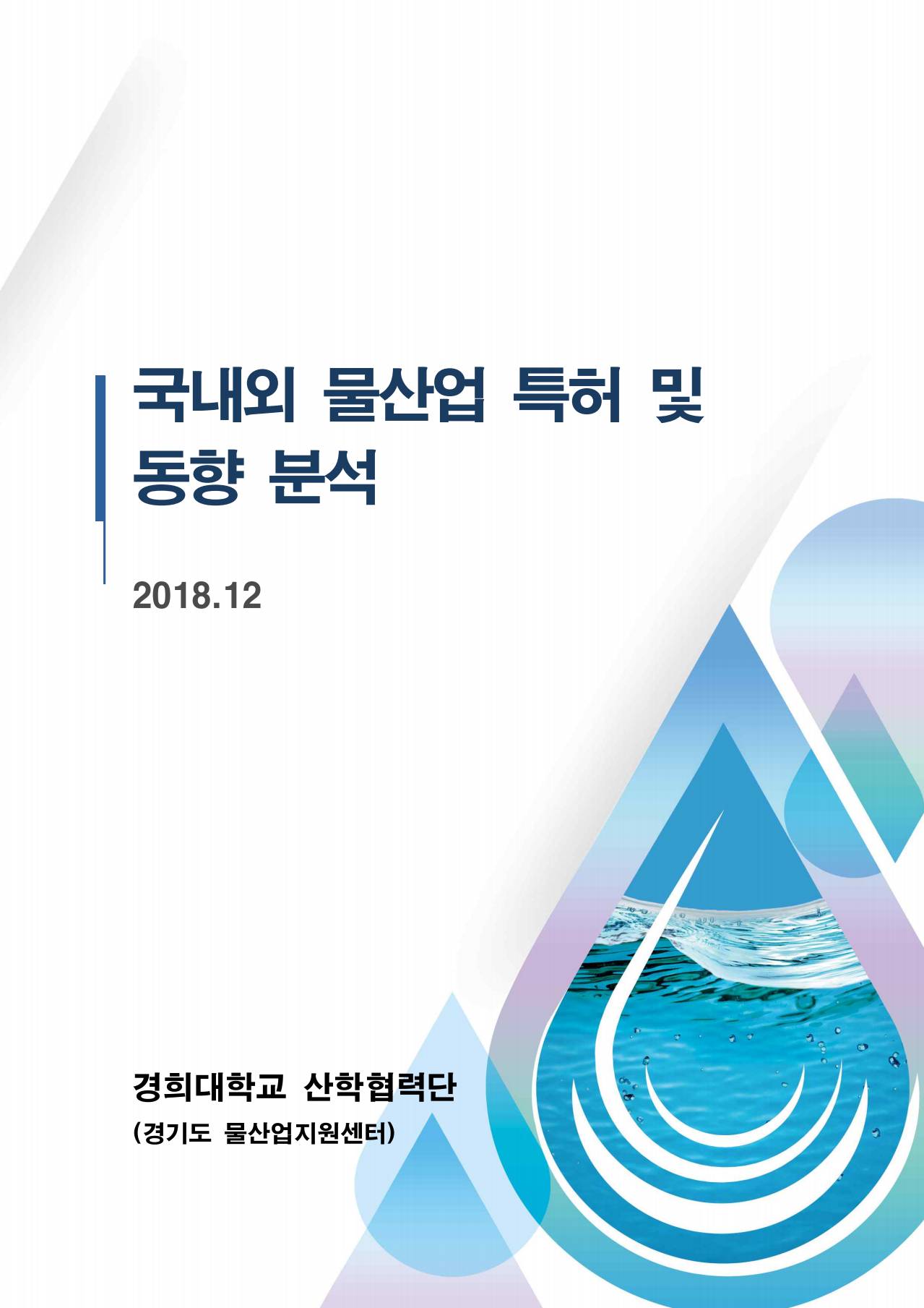 경기도 물산업지원사업의 발전방안 연구